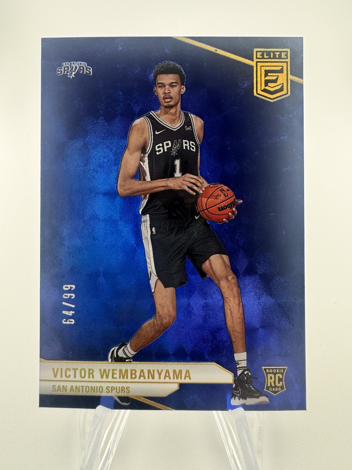 2023-24 Panini Donruss Elite Victor Wembanyama #231 Blue Rookie RC Spurs /99