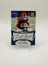2021 Leaf Draft Auto Blue Creed Humphrey #BA-CH2 Auto Chiefs