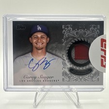 Corey Seager 2022 Topps Reverence Auto Patch Relic Platinum /5 🔥