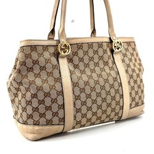 Gucci Gucci Tote Bag Shoulder Bag GG Canvas Authentic 442T0435