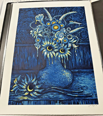 James R. Eads  Moonflowers for Time Travelers  Signed 4/189 Limited 24x18