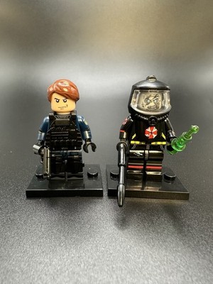 Resident Evil Leon Kennedy And Bio Suit Zombie Lego Custom