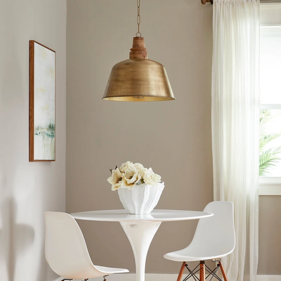 Кулон Quorum International 84-3 Artisan 3 лампы 20 дюймов ширина - латунь ремесленника - Изображение 3 из 4