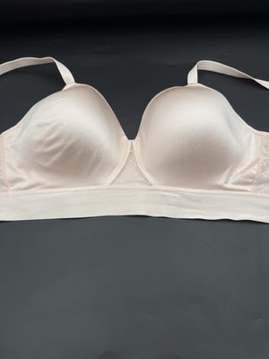 BALi One Smooth U Bounce Control Size 36 D Pink Satin T-Shirt Wireless Bra 3458