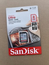 New SanDisk Ultra 8GB, Class 10 10MB/s - SDHC...