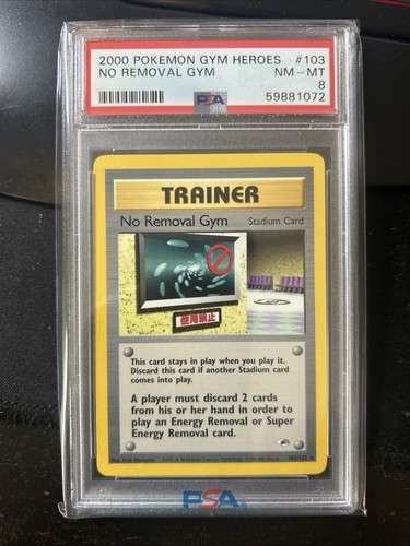 No Removal Gym (Unlimited) graded PSA 8 for sale on eBay
