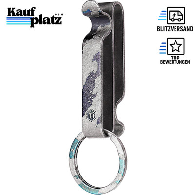 Schlüsselanhänger Titan Loop Clip Doppelter Schnellverschluss mit Schlüsselring