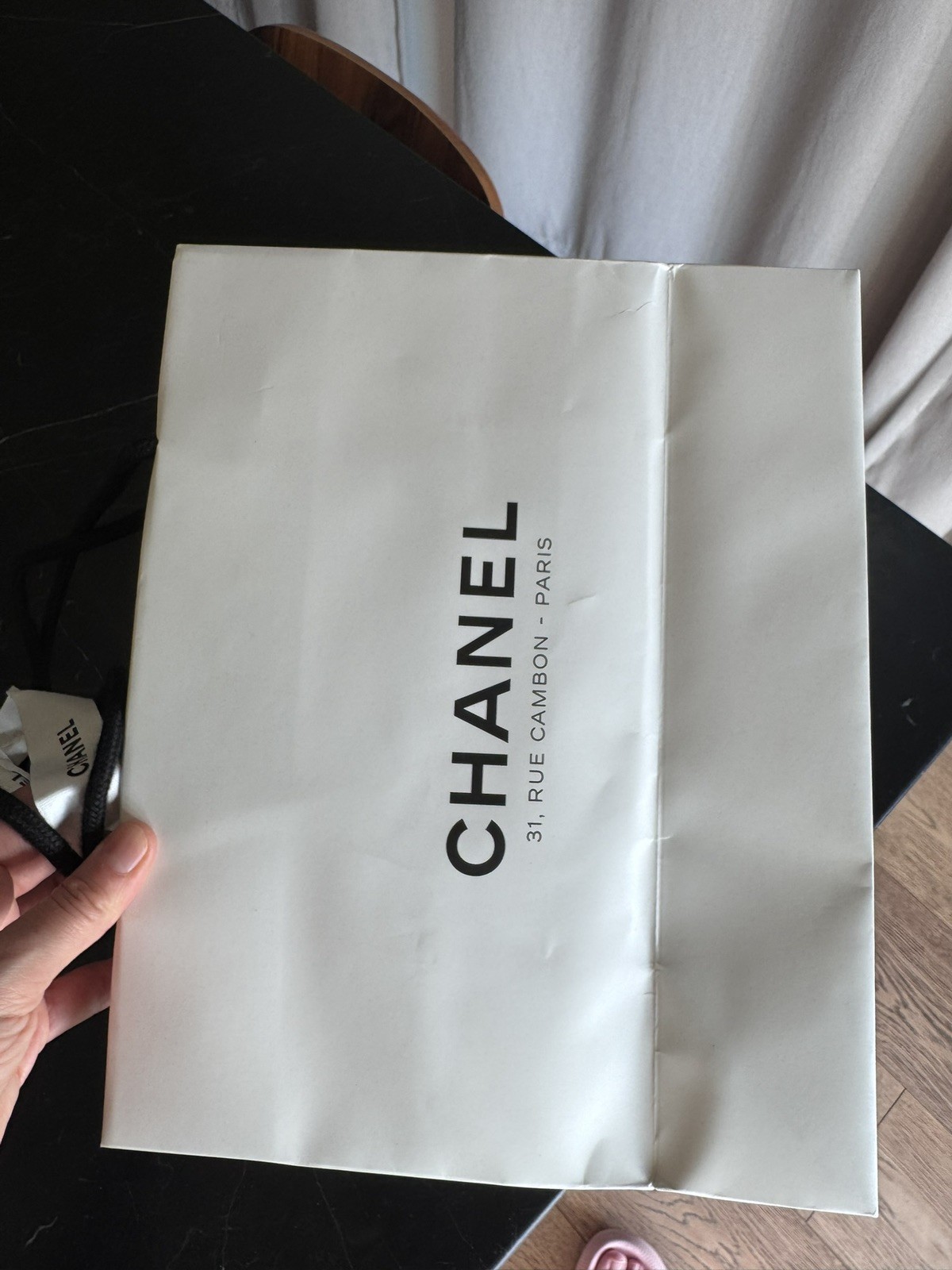 Chanel Empty Bag with  ribbon And Flower. thumbnail 6
