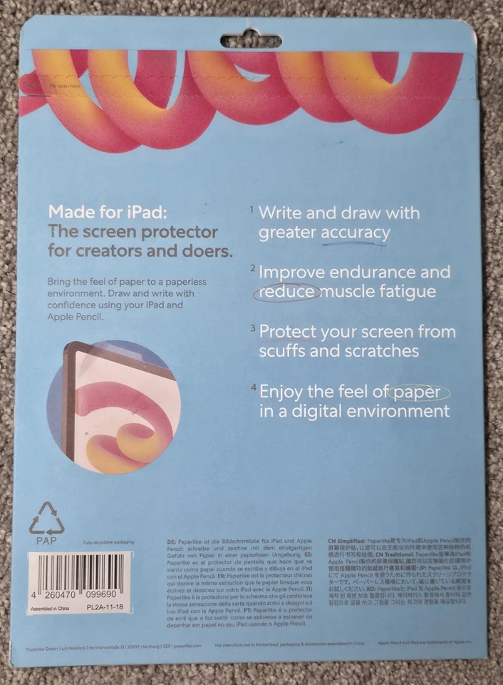 Paperlike for Apple iPad Pro 11" & iPad Air 10.9" - 2 Pieces New Factory Sealed - Image 2 of 2
