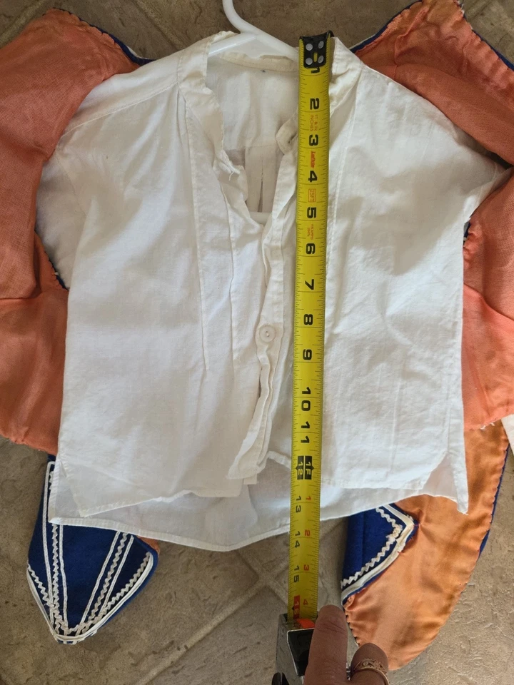 Disfraz Chaleco Griego Vintage Niño Tsolias Azul y Blanco Foto 4 de 4