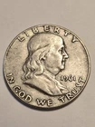 1961-D Silver Benjamin Franklin Half Dollar Coin - 90% Silver -  Fine