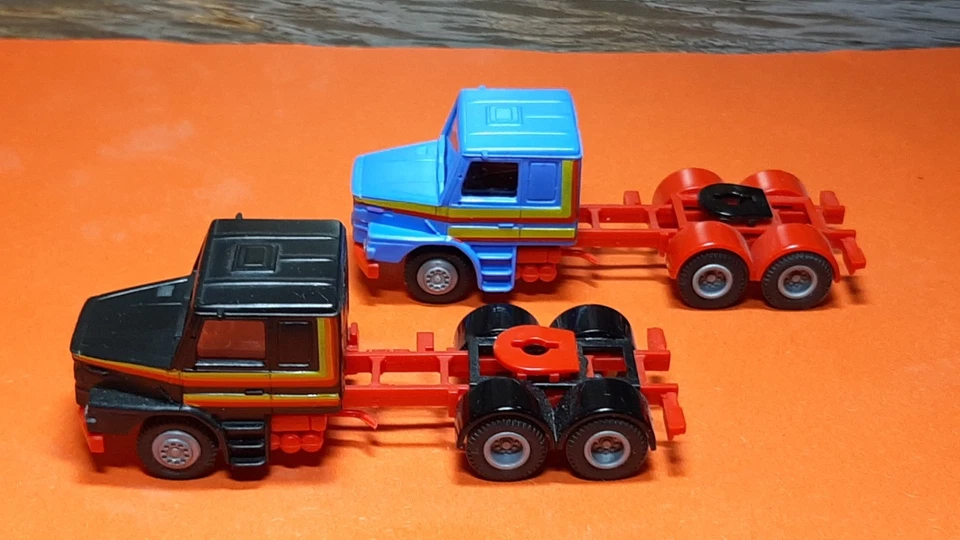 HO - PRALINÉ 1800 -  DEUX TRACTEURS ROUTIER SCANIA TYPE H 240 NOIR et BLEU en BÉ - Photo 2/4