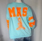 Oversize Sweater Sweat Shirt Namaste Türkis Neon Orange Yoga 38,40,42,44 Neu
