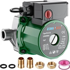 ZeroPone Hot Water Recirculating Pump, 93W Water Circulator Pump NPT 3/4 w/NP...