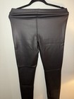 Express Black Faux Leather Stretch Leggings, Size M, Waist 31", Inseam 30" — photo 6
