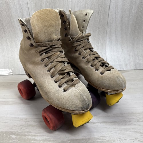 Vintage Reidell Sure Grip Super X4 Roller Skates Sole Measure 10.5” Parts/Repair