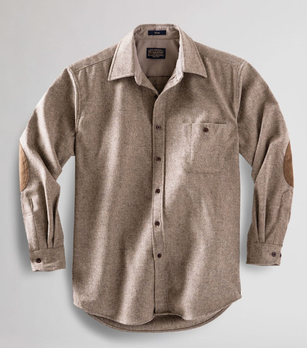 Pendleton 100% virgin wool elbow-patch trail shir… - image 3