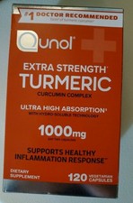 QUNOL EXTRA STRENGTH TURMERIC 1000mg 120Cap Exp 07/2028