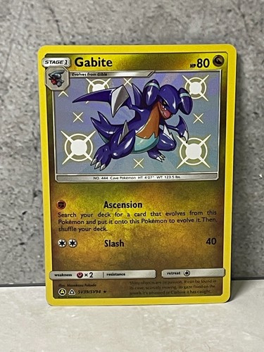 Pokemon Hidden Fates Shiny Vault HOLO Gabite sv39/sv94 (invA)