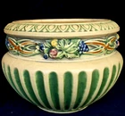 Large 11" Roseville Pottery Corinthian Pattern Jardiniere Vase 1923 Art Deco