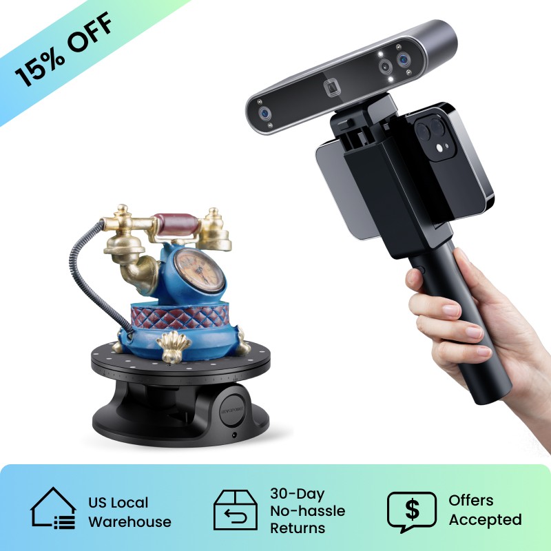 Revopoint POP 3 Plus 3D Scanner Handheld For 3D Printer 0.04