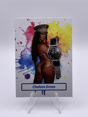 #ad Chelsea Green CUSTOM WWE Card ACEO Paint Splash Design $6.00