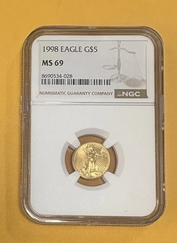 1998 $5 Gold Eagle Ms 69 NCG