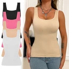 Women Compression Tank Top Tummy Control Shapewear Cami Camisole Shaper Vest