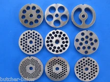 PICK YOUR SIZE  #12 Meat Grinder Grinding Plates 2 3/4" diameter STAINLESS STEEL
