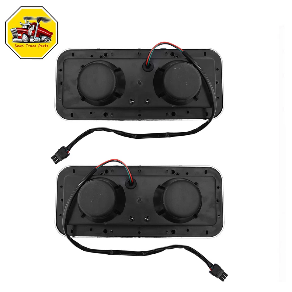 2PCS Headlights Headlamps Assembly Pair For Peterbilt 378 379 359 362 LH+RH Side Foto 3 de 4