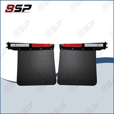 1.125" HD Steel Mud Flap Hangers & Semi Truck Trailer Duty Mud Flap 24" x 24"