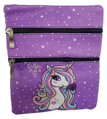 EINKAUFSZAUBER Kinder Handtasche Einhorn Violett - Kindertasche Einhorntasche
