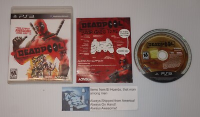 Deadpool Sony PlayStation 3, 2013 PS3 Game CIB Manual Marvel Comic