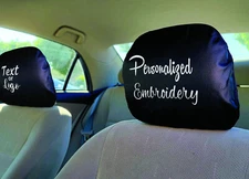 For Jeep Customized Faux Leather Truck SUV Car Seat Headrest  Cover 1 Pair