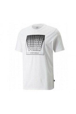PUMA T-SHIRT SHIRT KURZARM 848564 02 LOGO ESSENTIALS TEE GRAPHIC WEISS