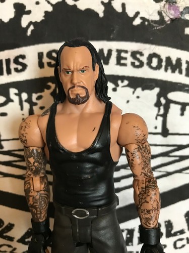 WWE Mattel Undertaker Raro Serie Básica 71 Figura Cabello Largo Pantalones Marrones NXT WCW - Imagen 2 de 5