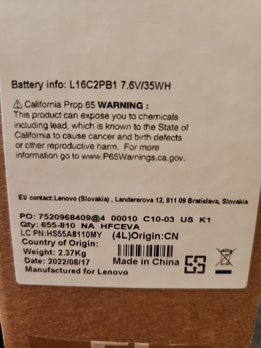 NEW Lenovo 15.6" HD Touchscreen Laptop, Intel i3-1115G4, 256GB SSD, 8GB, Win 11 - Picture 5 of 5