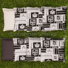 Cornhole Bean Bags Set of 8 ACA Regulation Bags Los Angeles Kings Free Ship