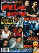 Metal Edge Magazine November 1998 Korn Metallica Anthrax Van Halen Slayer Ozzy