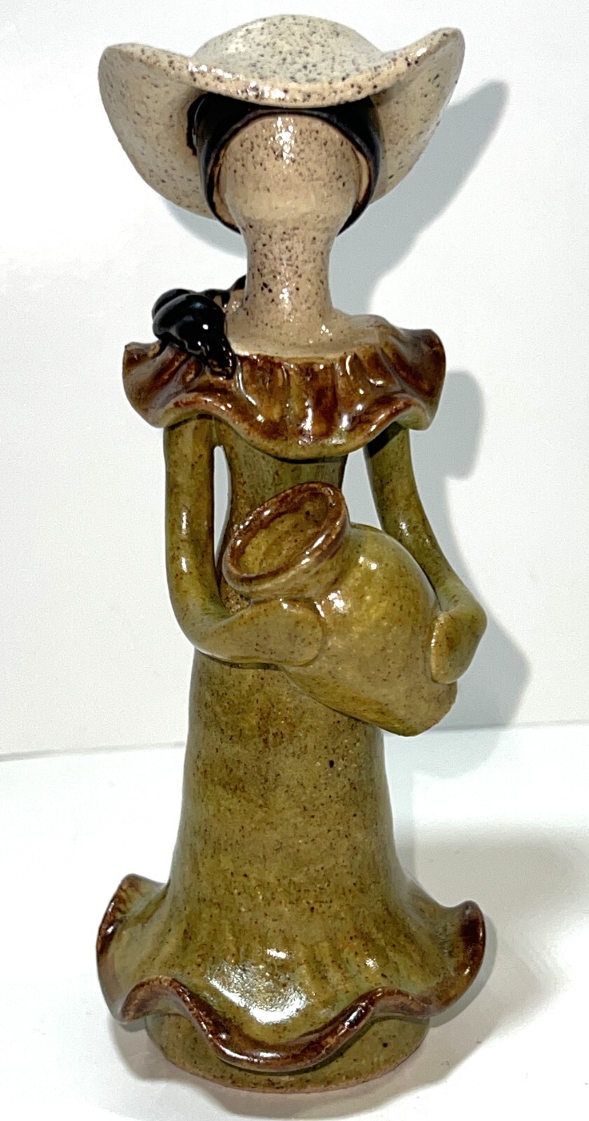 Aruba Dominican Faceless Clay Doll Terracotta Folk Art 6 Inch