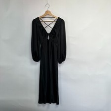 Urban Outfitters Kiss The Sky Black Backless Midi Dress. Black. XS.