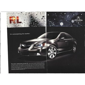 Acura RL Advanced Luxury Automobile 2000s Vintage Print Ad 2 PAGE 10 inch