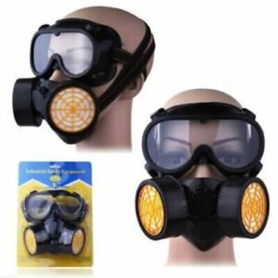 Schutzmaske Gasmaske Industrial Chemical Respirator mit Schutzbrille ABC Filter.