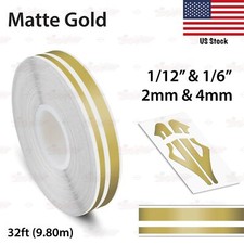 Roll Vinyl Pinstriping Stripe Double Line Car Tape Decal Stickers 112 16