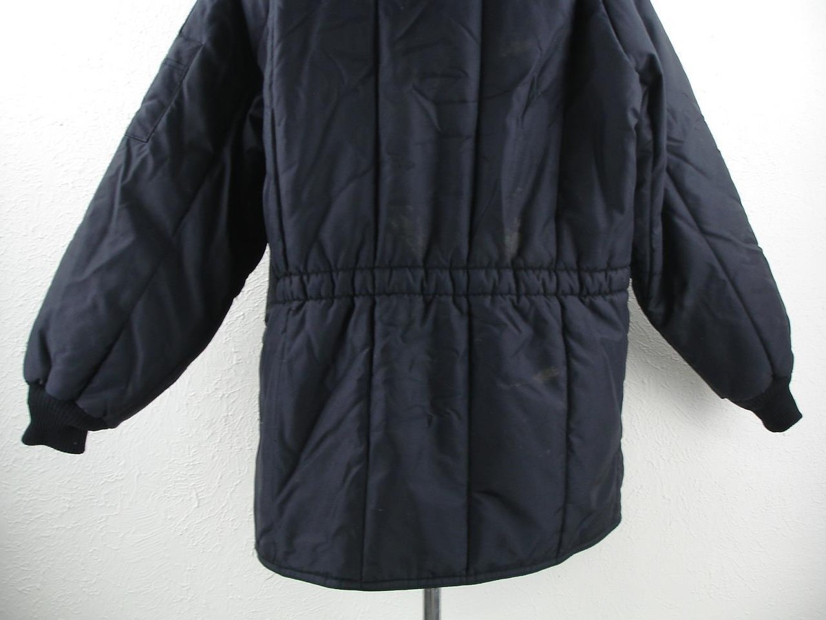 Men's XL Refrigiwear Iron-Tuff Siberian 0358R Navy Nylon Jacket
