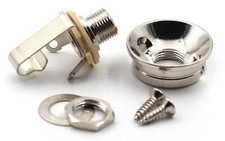 Electrosocket Jack Plate for Telecaster with Switchcraft 11 Mono Jack - Nickel