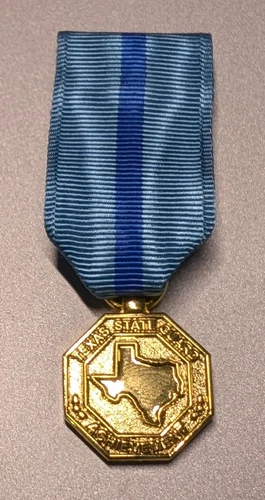 GOLD TXSG Texas State Guard Miniature Achievement Medal - Professional Quality