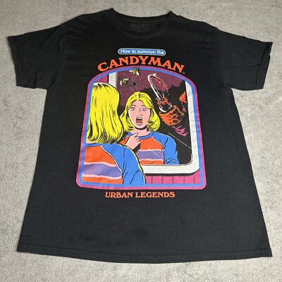 ''How To Summon The Candyman'' Adult L Black T-shirt Urban Legends