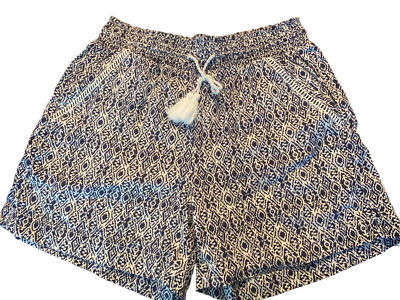 #ad Briggs size medium womens shorts elastic waistband diamond pattern $12.00
