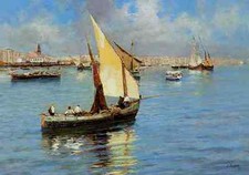 Insegna Metallo Pratella Attilio Porto Di Napoli A Coppia2 A4 12x8 Alluminio